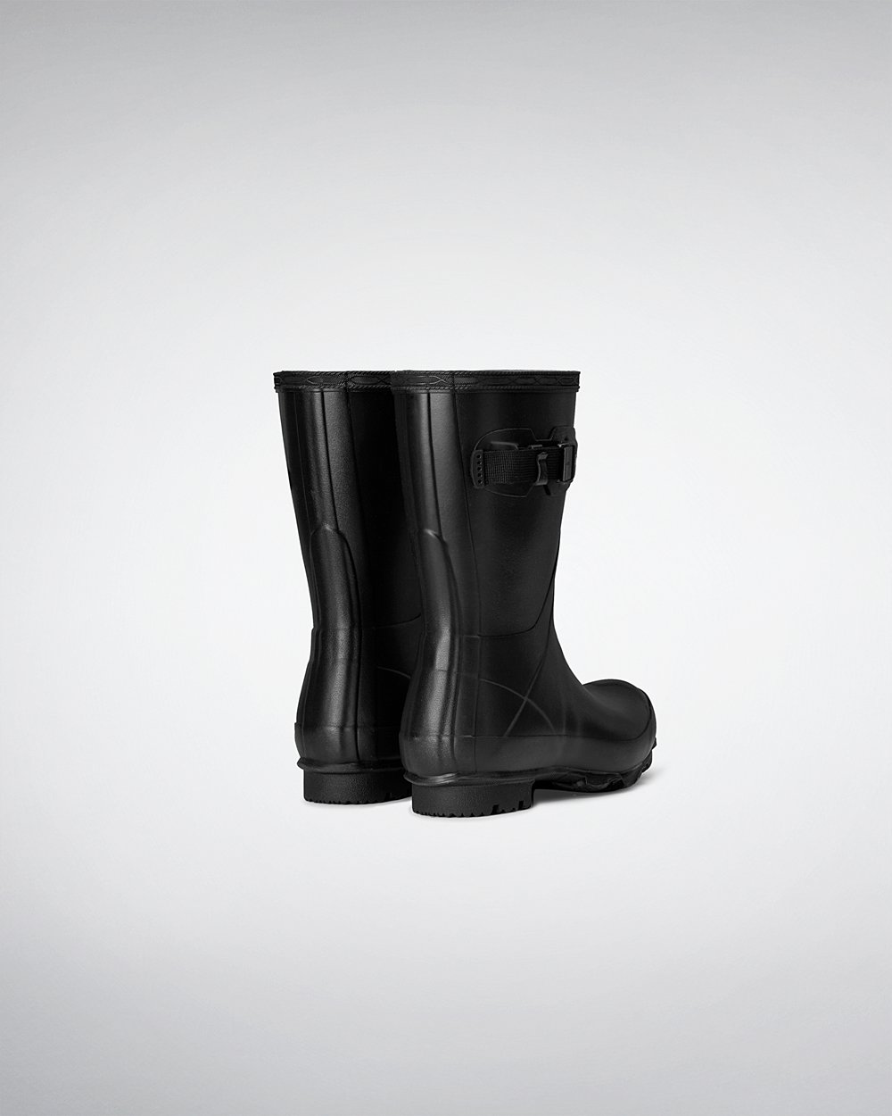 Botas de Lluvia Cortas Hunter Mujer - Norris Field - Negros - DWNBYEI-68